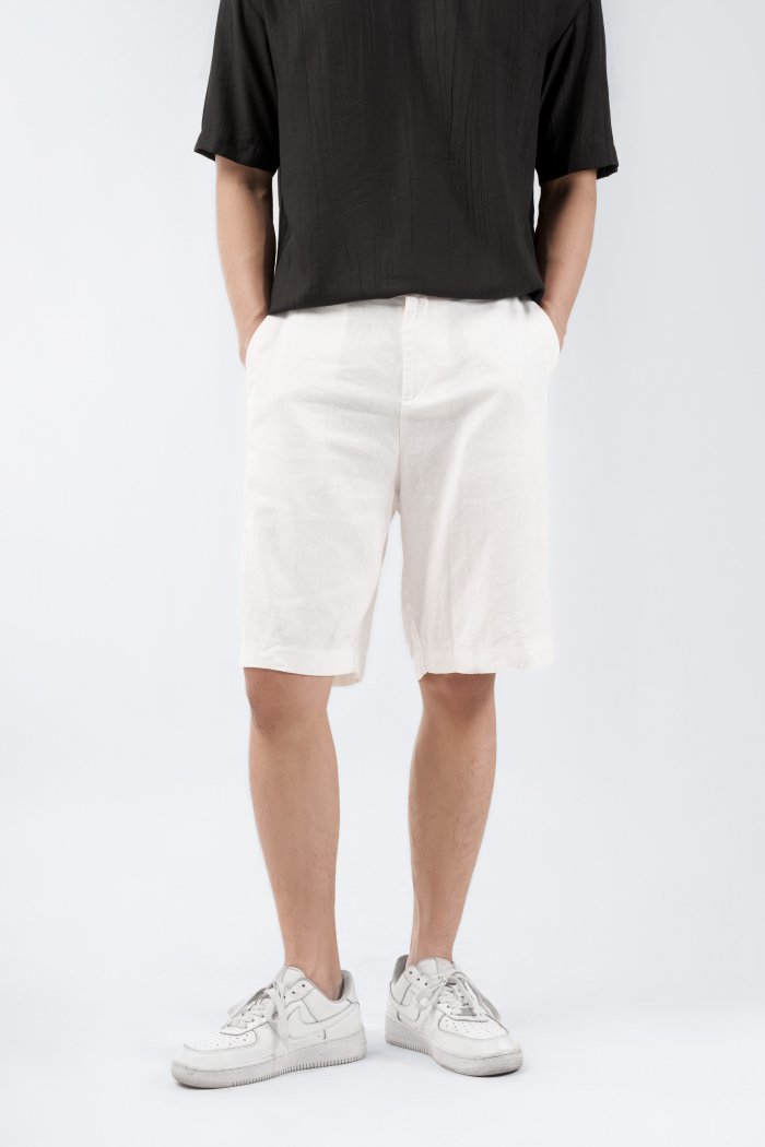 Quần Short nam LINEN form Relax - chất linen cao cấp xịn đẹp 10S21PSH028 | LASTORE MENSWEAR