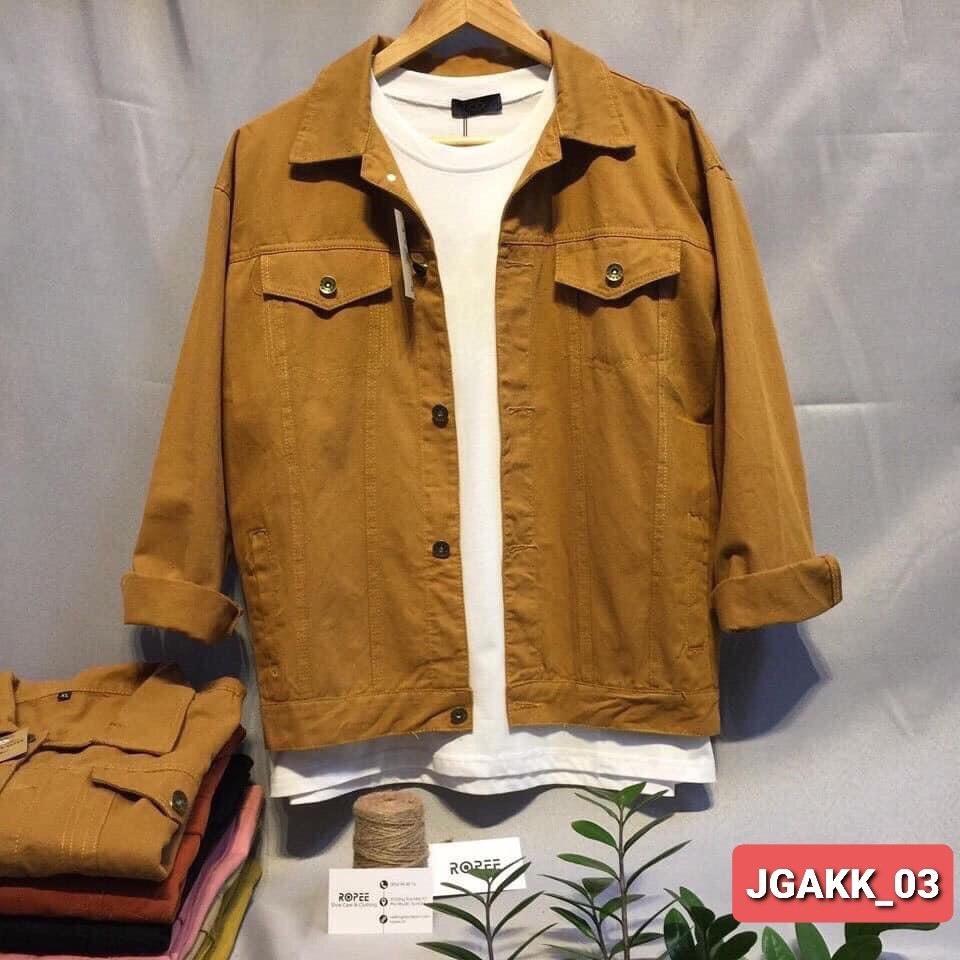 ÁO KHOÁC KAKI JEAN NAM ĐẸP THỜI TRANG MỚI NHẤT 2019 KKN01