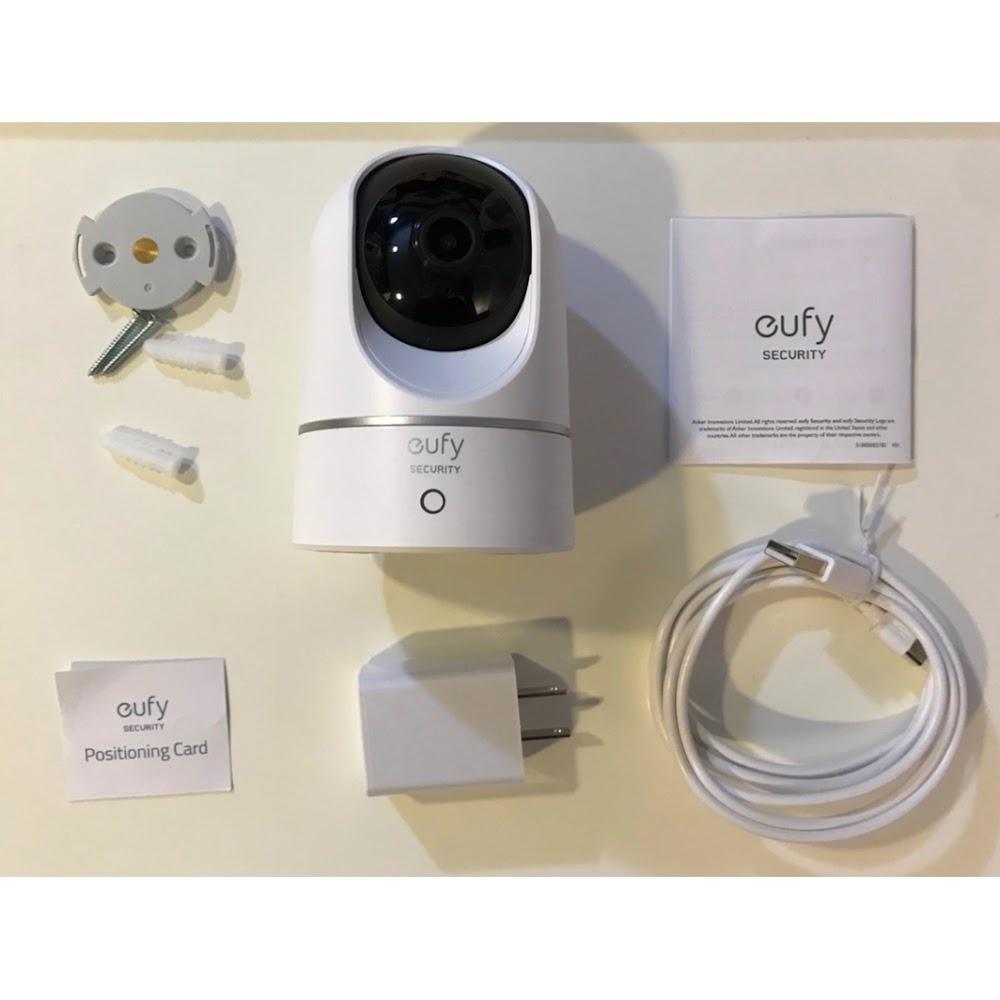 Camera trong nhà Eufy indoor 2K T8410 Xoay 360 độ - Tương thích HomeKit, Độ nét cao 2K , Hỗ trợ lưu trữ iCloud- Hàng Chính Hãng