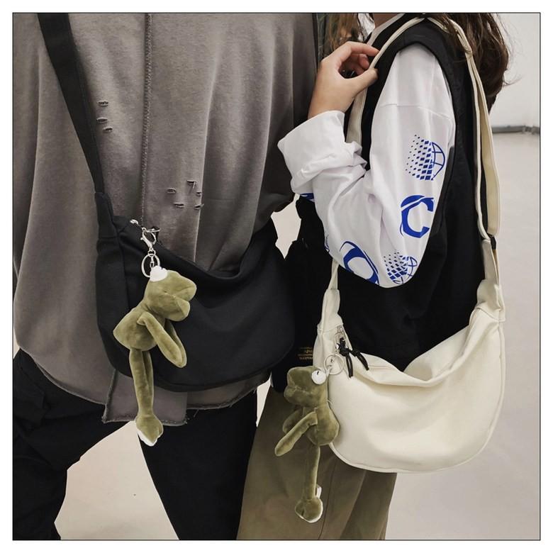 Túi ToTe đeo chéo nam nữ vãi CanVas thời trang hàn quốc dành cho học sinh, sinh viên