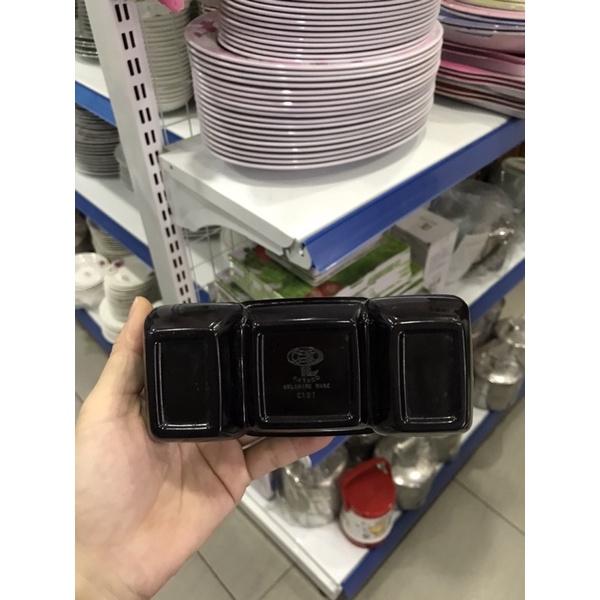 Đĩa chấm đen 3 ngăn C107