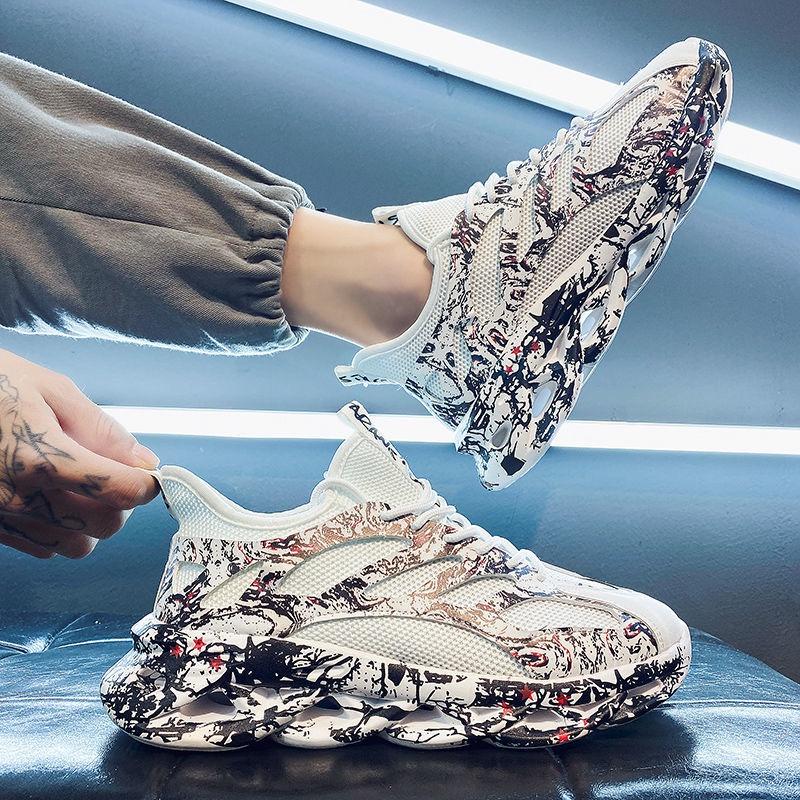 Giày Thể Thao Phối Lưới Thoáng Khí Phong Cách Mới Mùa Hè 2022 Hợp Thời Trang Cho Nam