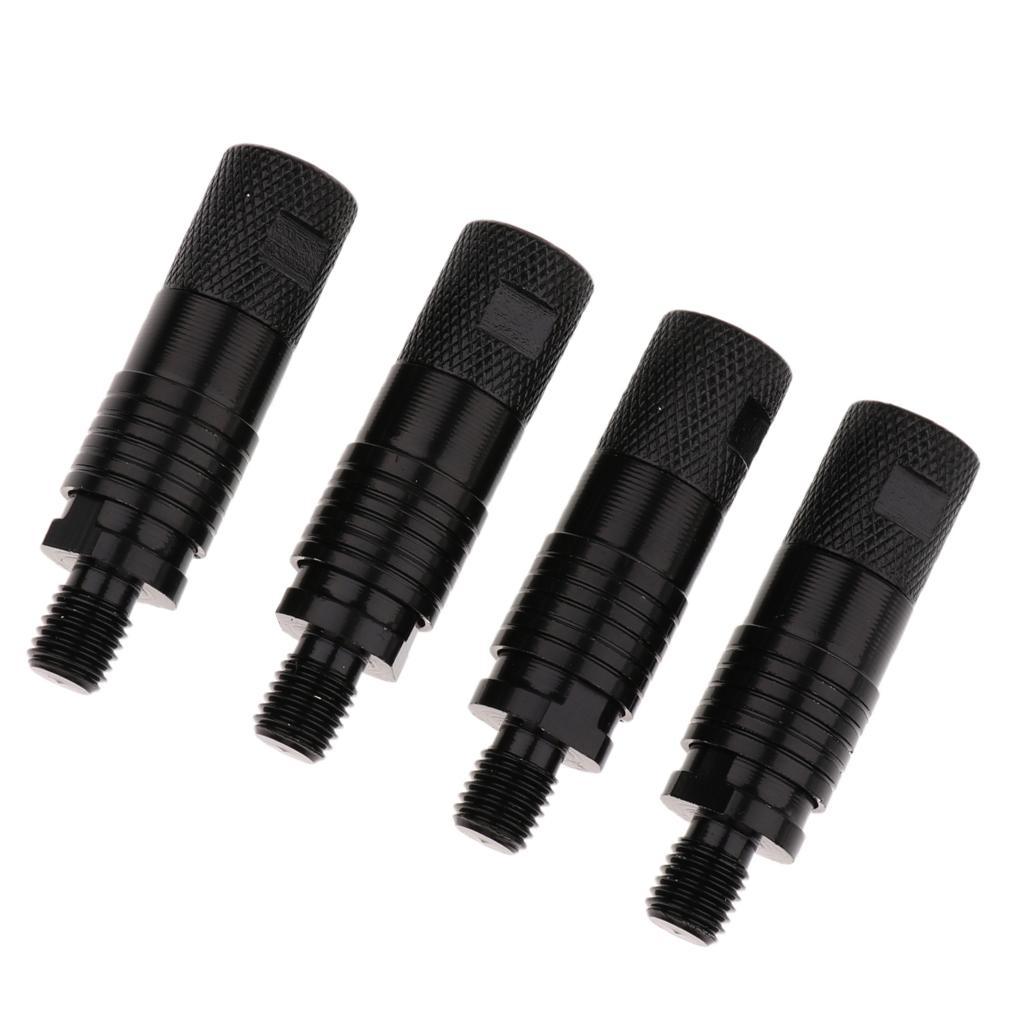 4 Pieces Aluminum Alloy Quick Release Adapter Connector Carp Fishing Rod Bite Alarm Rod Holder Connector Carp Fishing Accessory