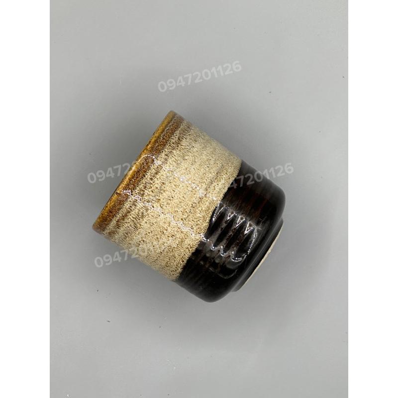 Cốc ly sứ men hoả biến đẹp dáng ganh trụ thẳng 150ml - Cốc ly sứ uống trà cafe bền dầy cao cấp - Gốm Bát tràng