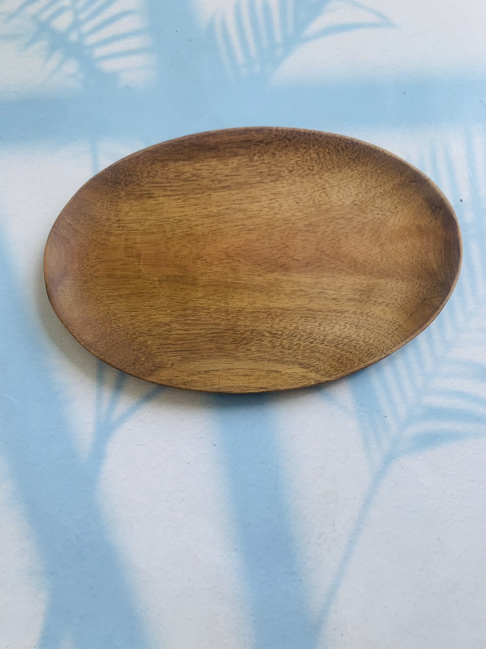 Đĩa gỗ keo hình oval sản phẩm của Vitrapro