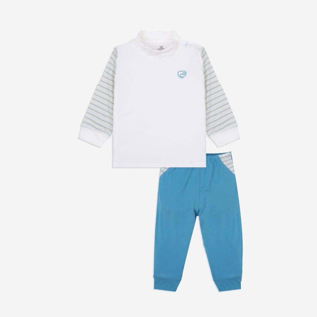 Bộ dài tay giữ nhiệt 3p Bu, Bubaby Bambus cho bé 6m - 4Y