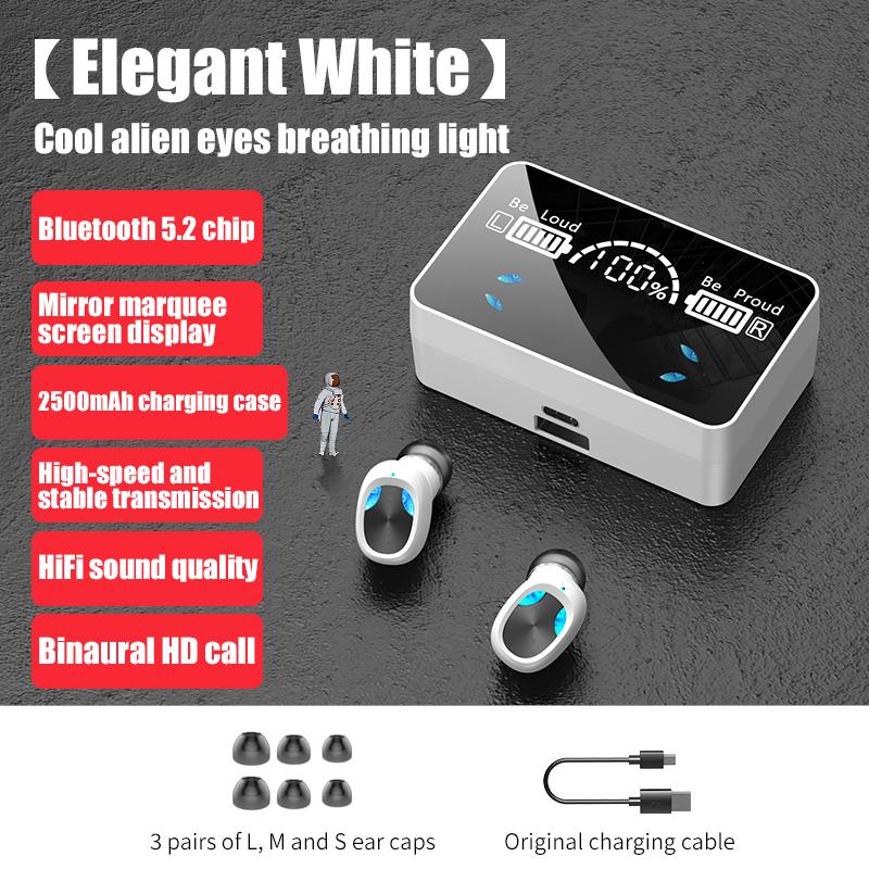 DODOCASE X3 TWS Bluetooth 5.0 Tai Nghe Không Dây Tai Nghe 9D Stereo Thể Thao Chống Thấm Nước Tai Nghe Nhét Tai Tai Nghe Cho Sạc Điện Thoại Thông Minh