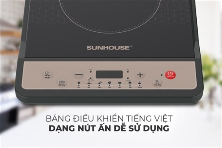 Bếp từ đơn cơ SUNHOUSE SHD6160 - Hàng chính hãng kèm nồi lẩu