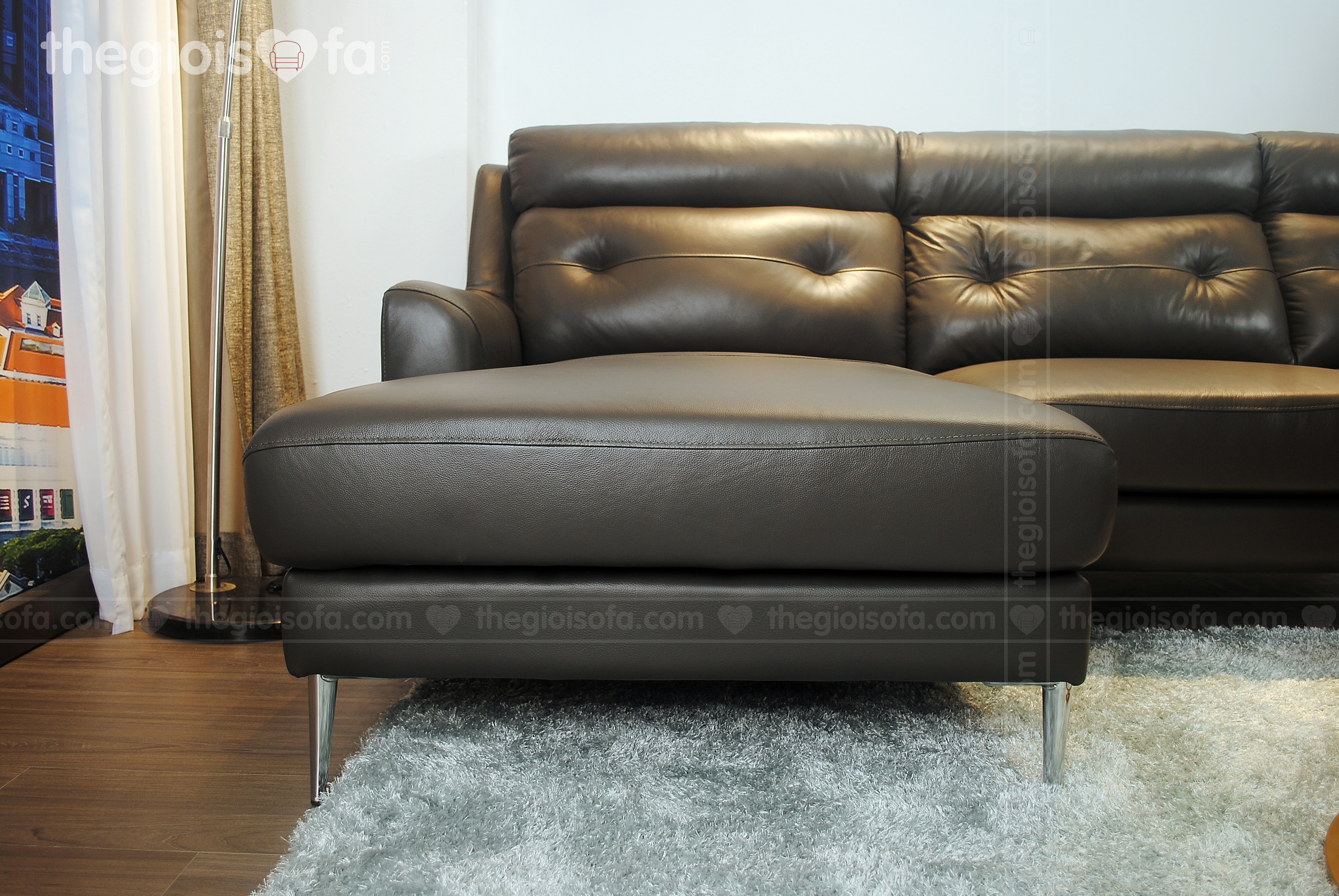 Sofaland Hilbert góc – Sofa da bò