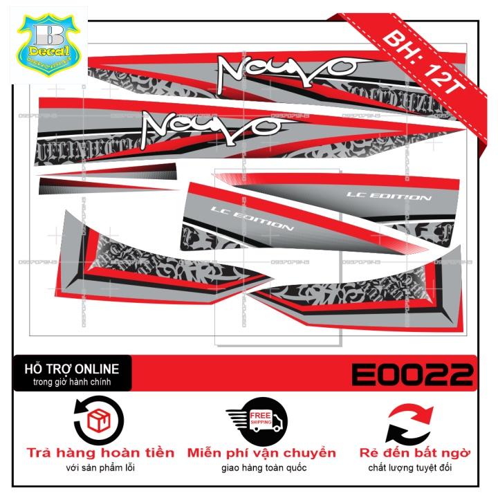 TEM XE NOUVO 1 ĐỎ XÁM