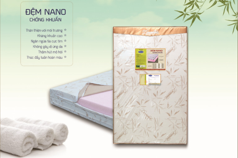 Đệm bông ép Nano chống khuẩn - thương hiệu Dreamland