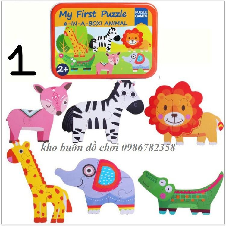 MY FIRST PUZZLE 6 MẢNH HỘP SẮT