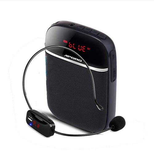 Máy trợ giảng không dây Aporo T2 UHF có kết nối Bluetooth có Ghi ÂM REC