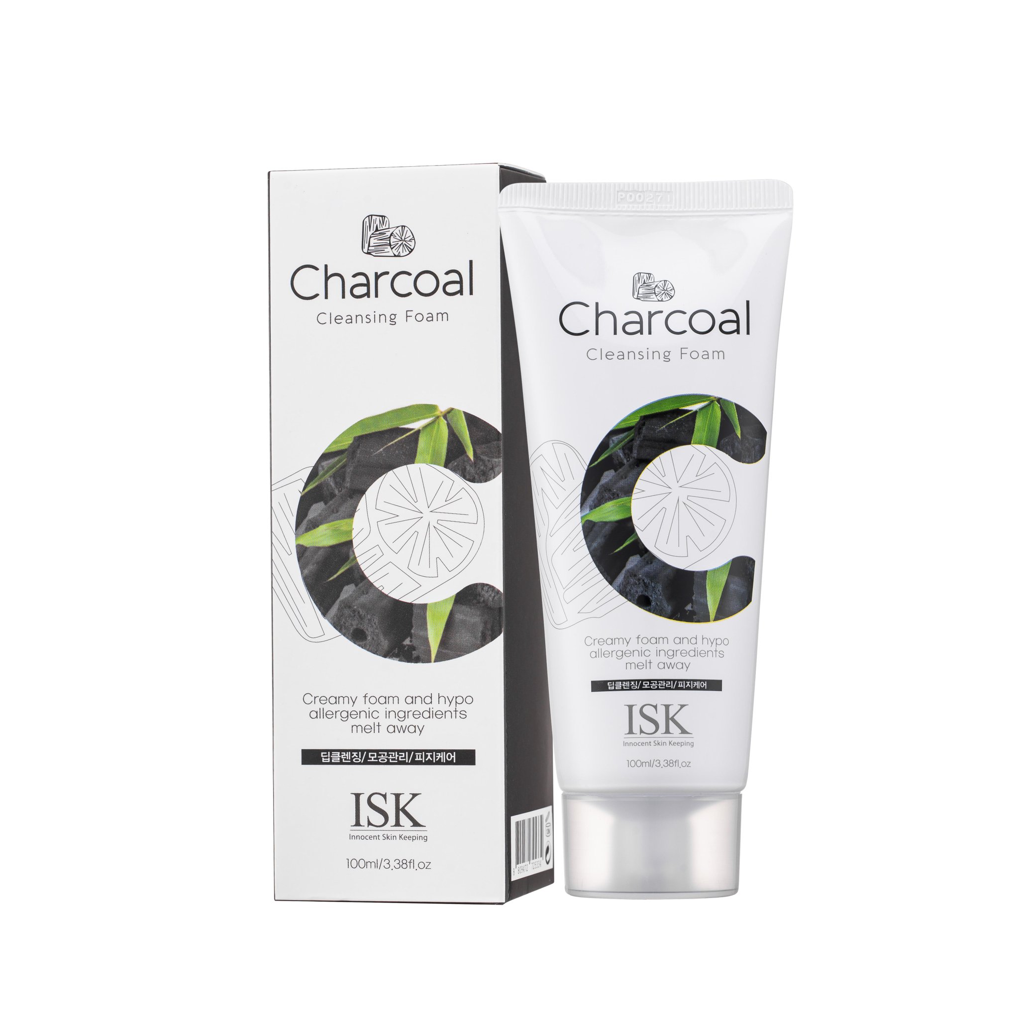 Sữa rửa mặt than hoạt tính ISK Charcoal Cleansing Foam