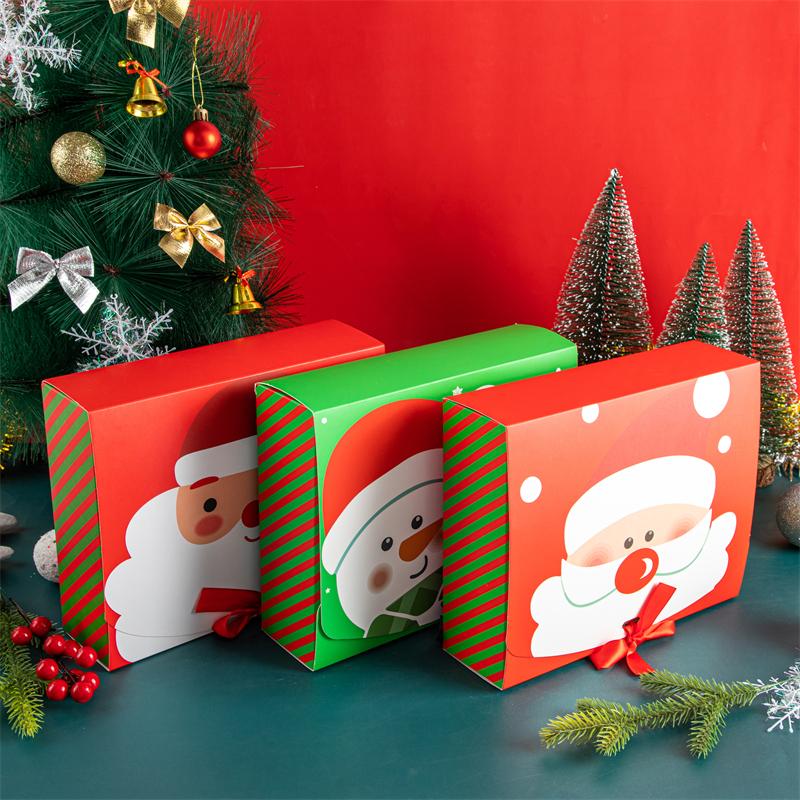 StoBag 5 Chiếc/10 Cái Ông Già Noel Giáng Sinh Tặng Năm Mới Đảng Kẹo Chocolate Cookie Bao Bì Túi Xanh/Đỏ Trẻ Em DIY Ủng Hộ