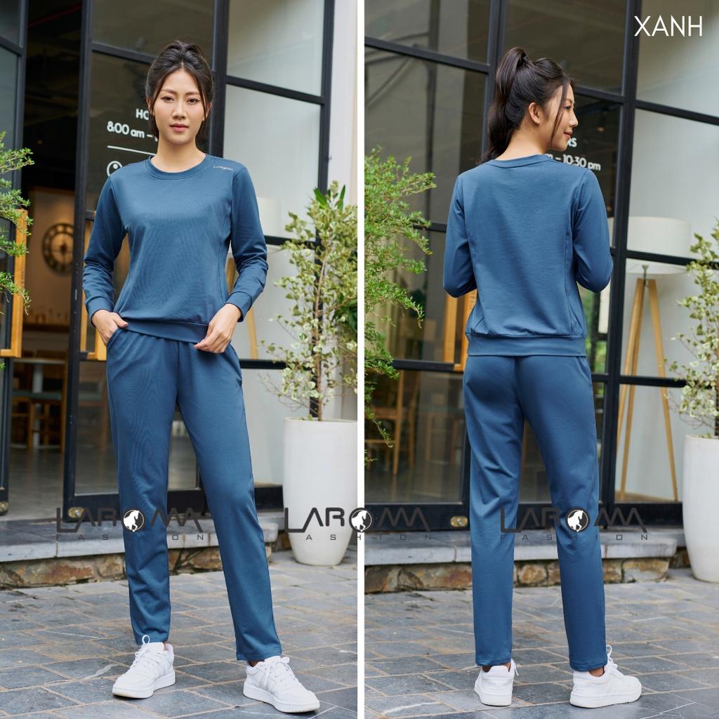 Bộ Quần Áo Thu Đông Cổ Thấp Laroma Cho Nữ | Basic - Giữ Ấm - Vải Thơm - Kháng Khuẩn