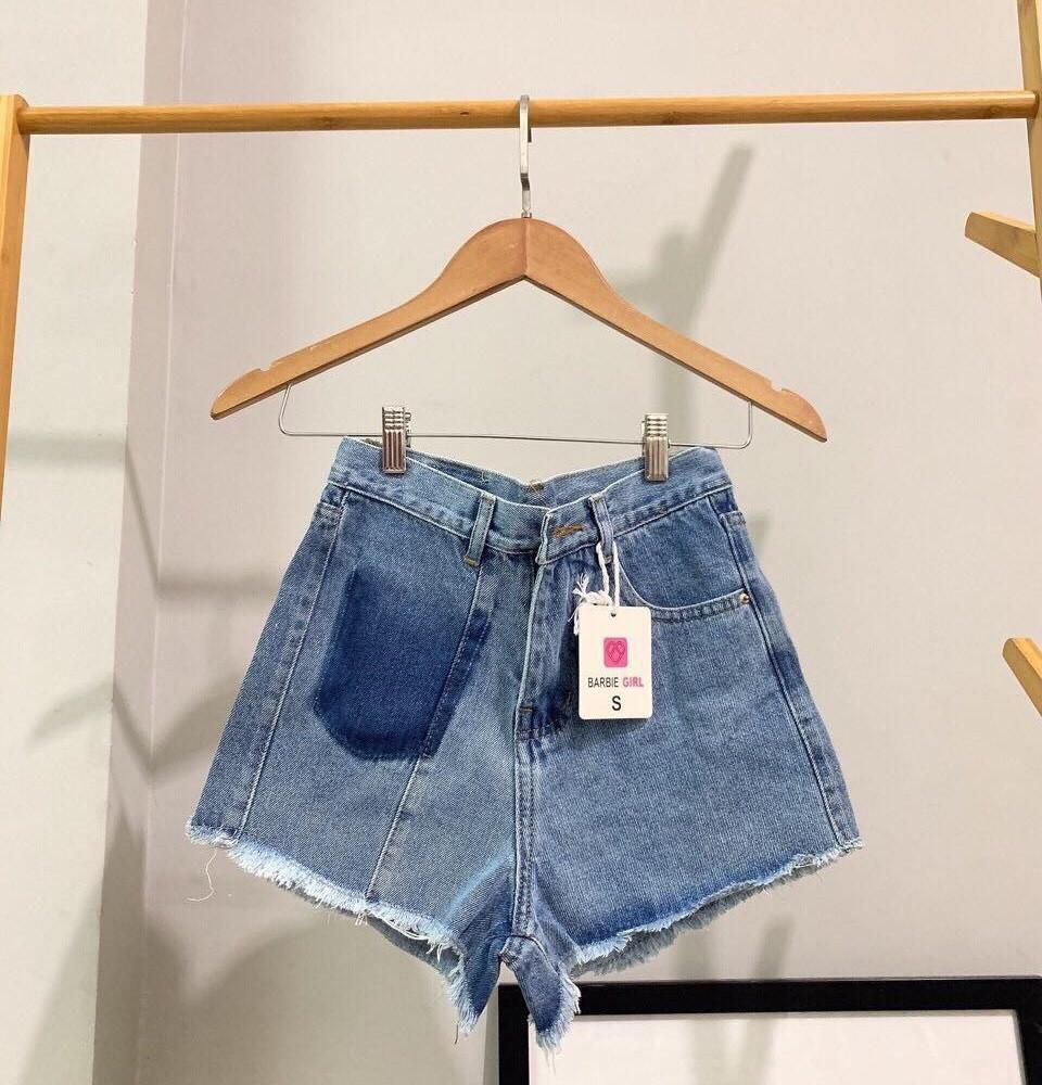 Quần short nữ lưng cao Julido S11 chất jean, một màu, ba kích thước thời trang trẻ trung