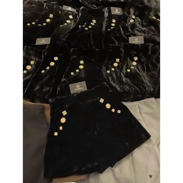 CHÂN VÁY NHUNG ĐÍNH