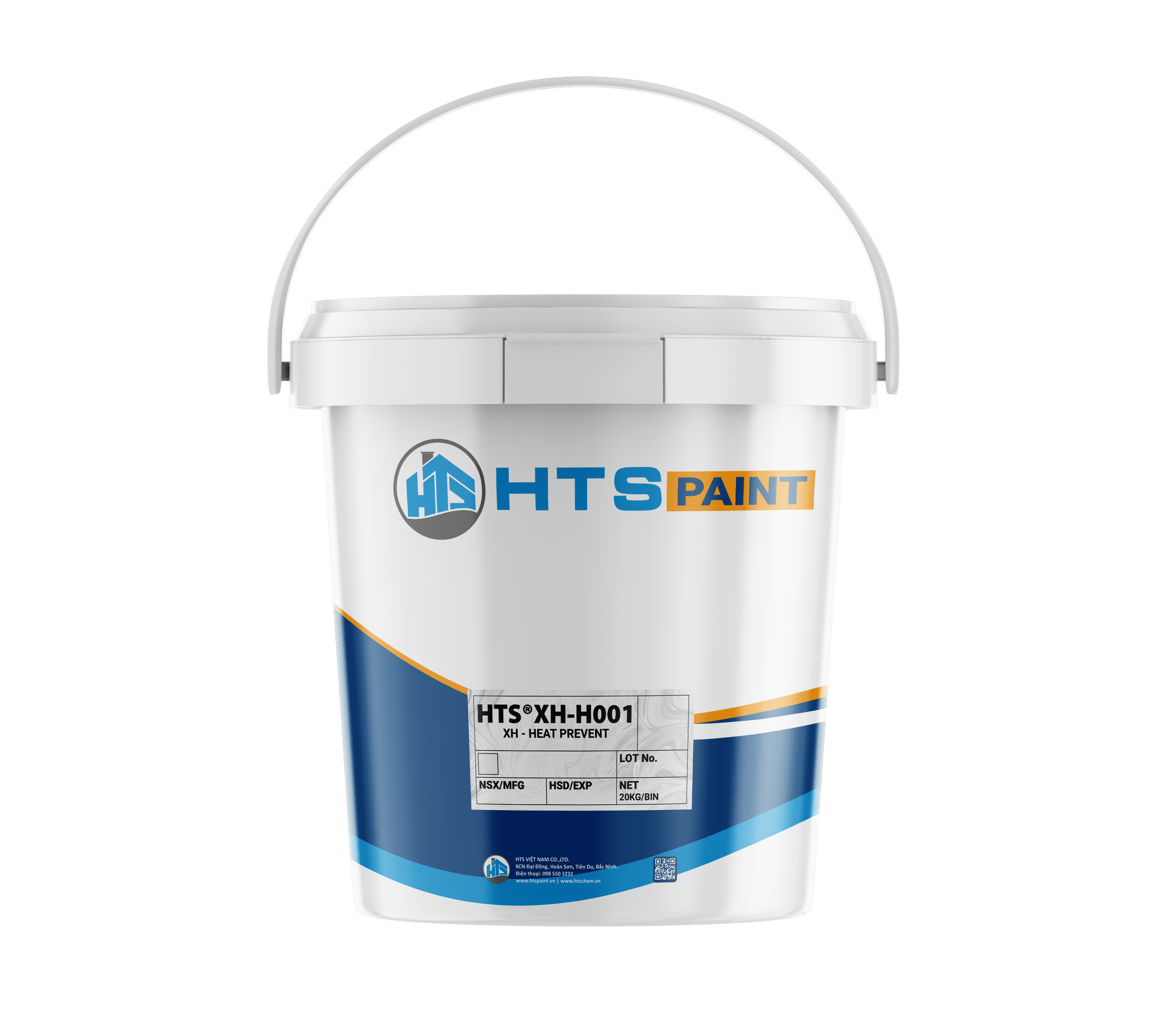 Sơn phủ chống nóng mái tôn HTS XH-H001 thùng 20kg