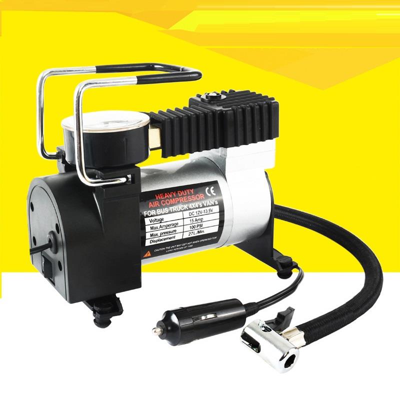 Máy bơm lốp ô tô 12V TBO-120W, Bơm lốp xe hơi mini, Bơm lốp dự phòng, Air Compressor