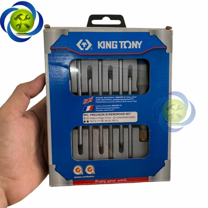 Bộ vít sửa điện tử 8 chi tiết hai đầu Kingtony 32607MR