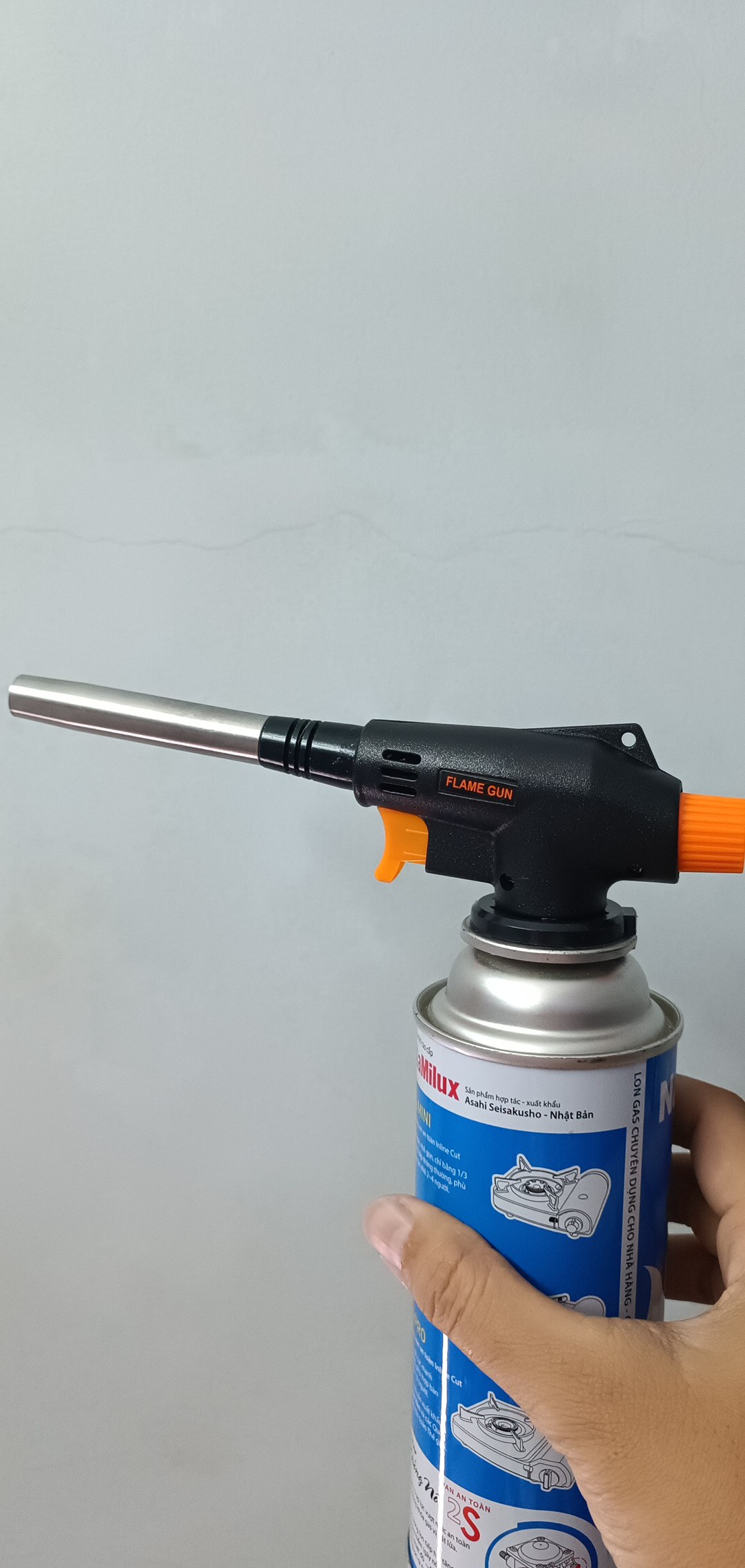 Đầu khò gas 930 đánh lửa tự động ống nhỏ phù hợp khò đồ ăn thức uống