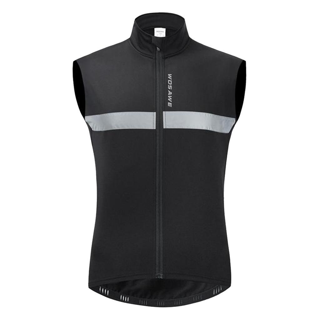 Reflective Cycling Vest Windproof  Gilet Jersey High Visibility