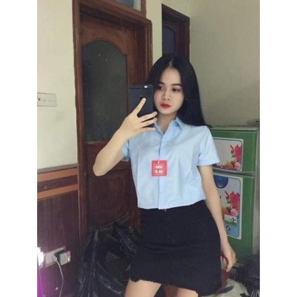 Áo Sơ Mi Cộc Tay ️Áo Sơ Mi Trắng Cộc Tay, Áo Sơ Mi Nữ, Sơ Mi Nữ Cao Cấp - loại 1