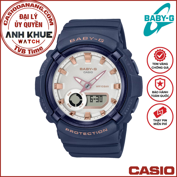 Đồng hồ nữ dây nhựa Casio Baby-G chính hãng Anh Khuê BGA-280BA-2ADR (43mm)