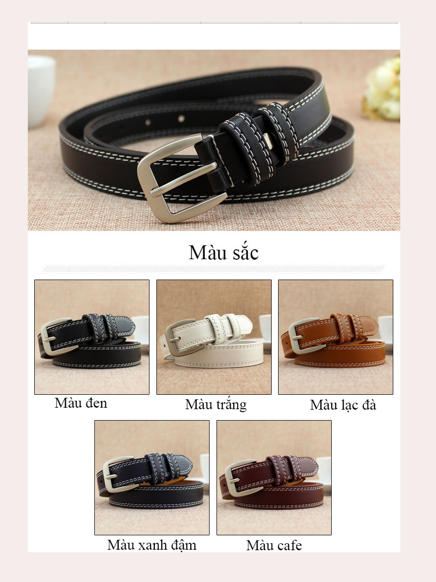 Thắt lưng nữ dây nịt nữ phong cách trẻ trung kiểu dáng Hàn Quốc mã WP151