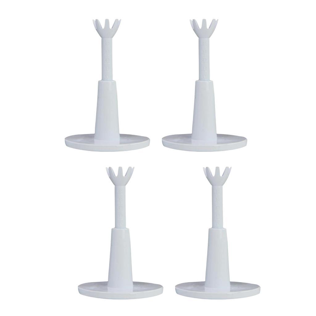 4 Pieces Adjustable Golf Tees Soft Rubber Golf Ball Nails With Eight Claws
