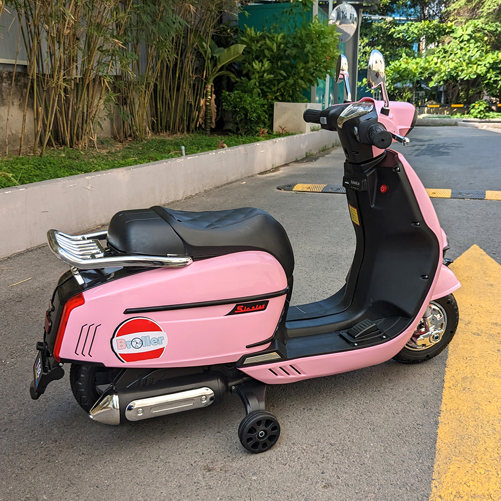 Xe máy điện Vespa cho bé BABY PLAZA T08