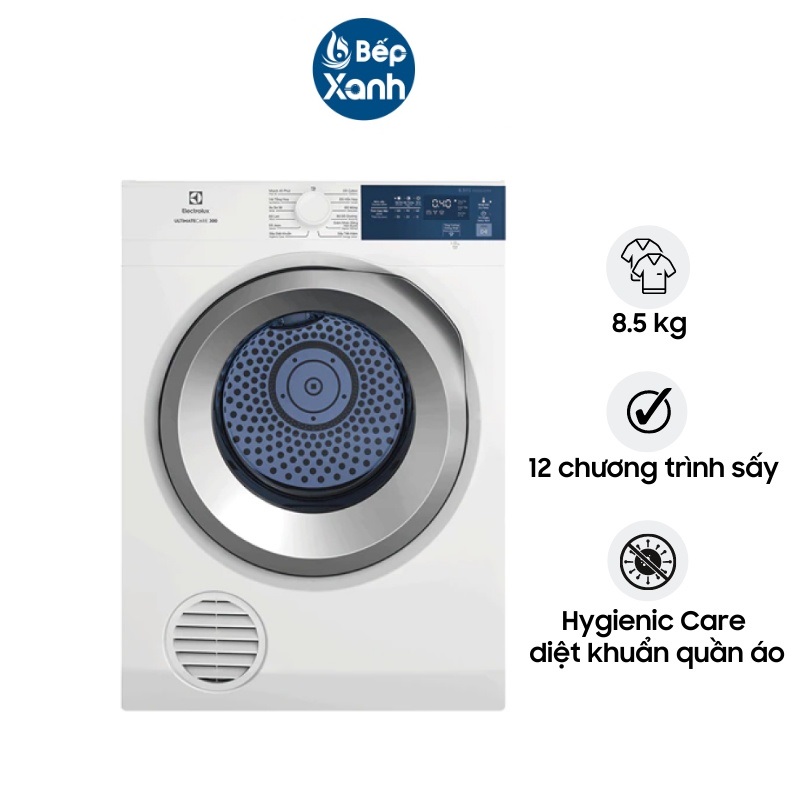 Hình ảnh [HCM] Máy Sấy Thông Hơi Electrolux 8.5 kg EDS854J3WB (MODEL 2022) - 12 Chương Trình Sấy - Hàng Chính Hãng