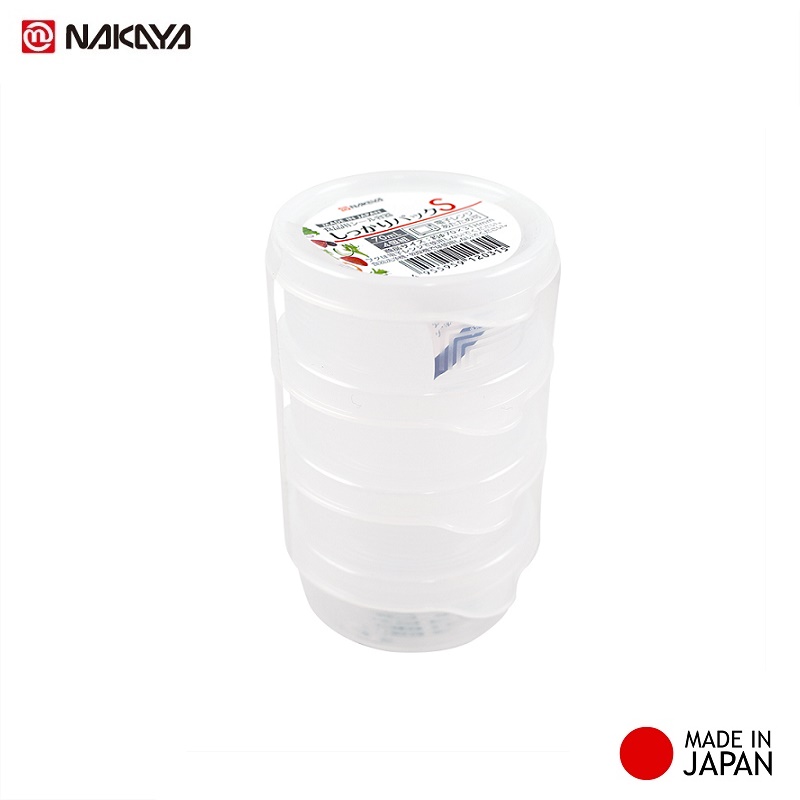 Set 04 hộp trữ thức ăn dặm cho bé Nakaya S 70mlx4 - Hàng nội địa Nhật Bản nhập khẩu chính hãng
