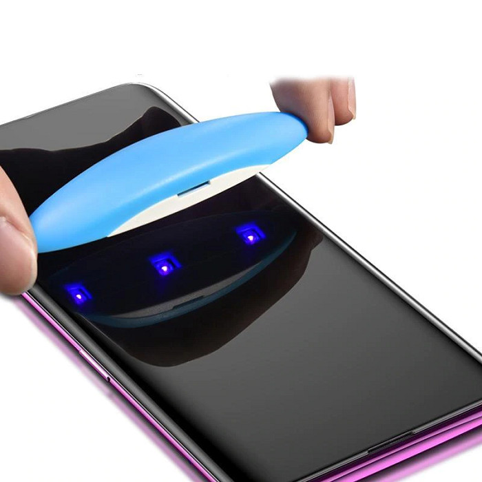 Tấm kính cường lực trong suốt full keo UV dành cho SamSung Galaxy Note 10 