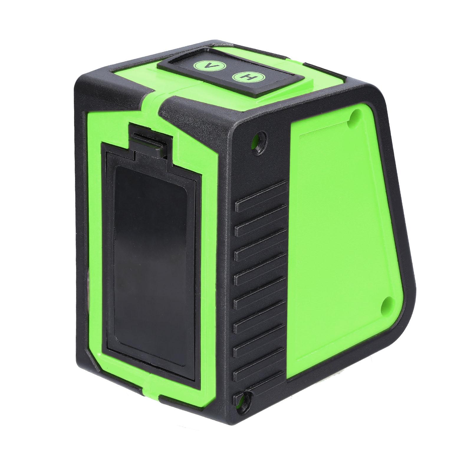 Multifunctional 2 Lines Laser Level Large Window Leveling Tool with 3° Self-leveling and Sound Light Alarm Function