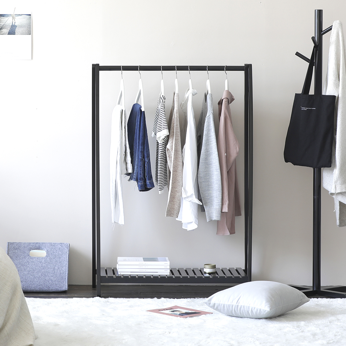 Giá Treo Quần Áo Gỗ BEYOURs - Kệ Gỗ Cây Sào Treo Quần Áo A-Hanger 1FM Lắp Ráp Dễ Dàng - Nội Thất Phòng Ngủ