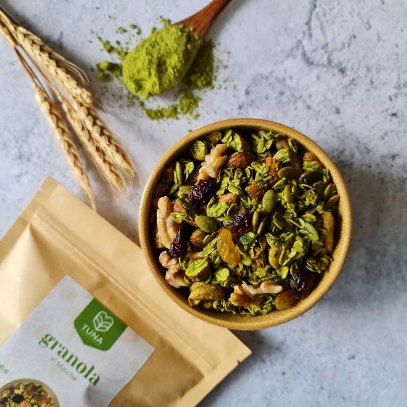 Granola - Ngũ cốc Ăn Kiêng Không Đường- Vị Matcha