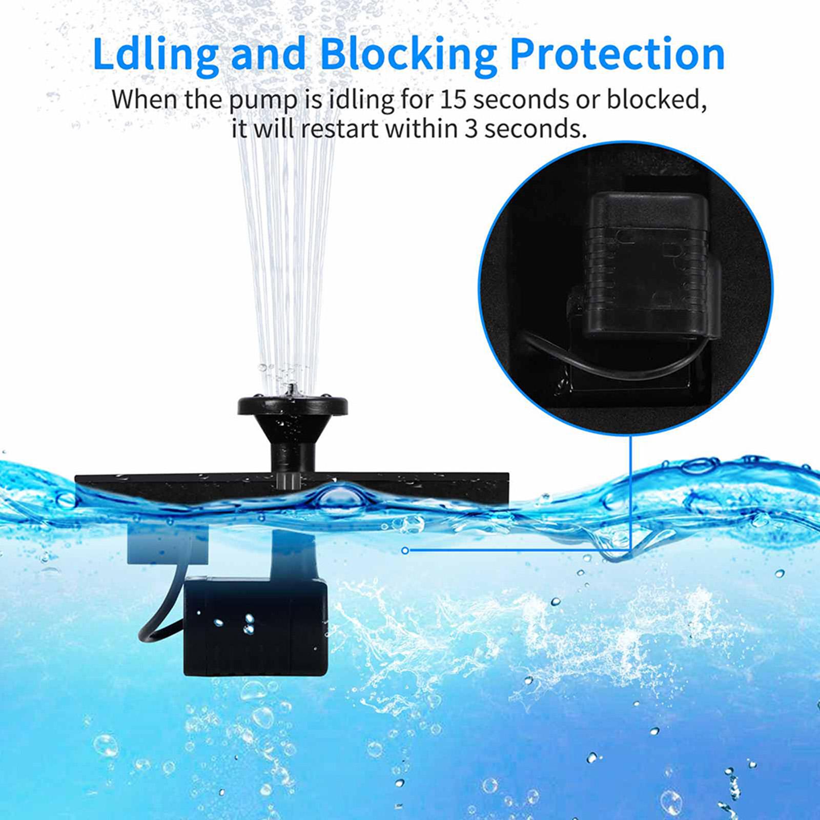 Solar Fountain Solar Water Pump Floating Fountain Outdoor Fountain for Outdoor Small Pond