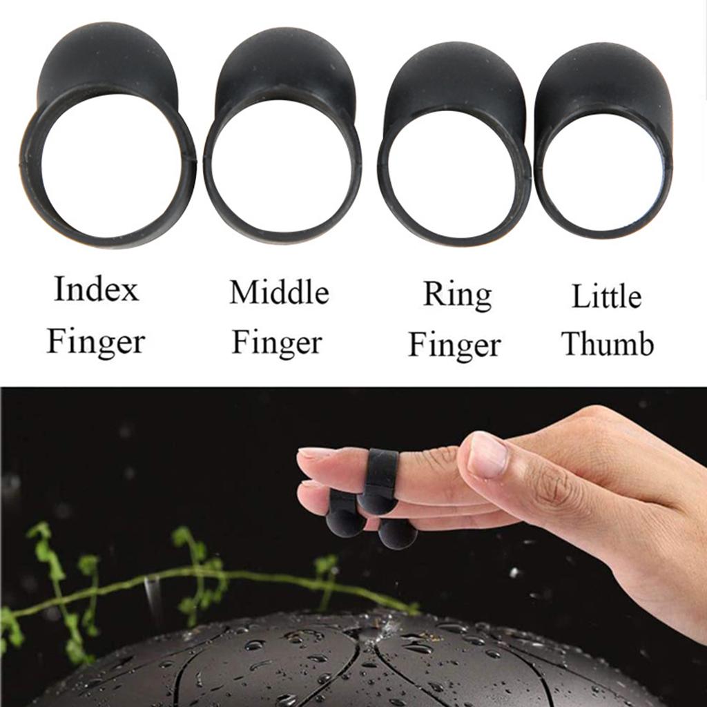 12pcs Steel Tongue Drum Handpan Drum Finger Sleeves Picks Cover