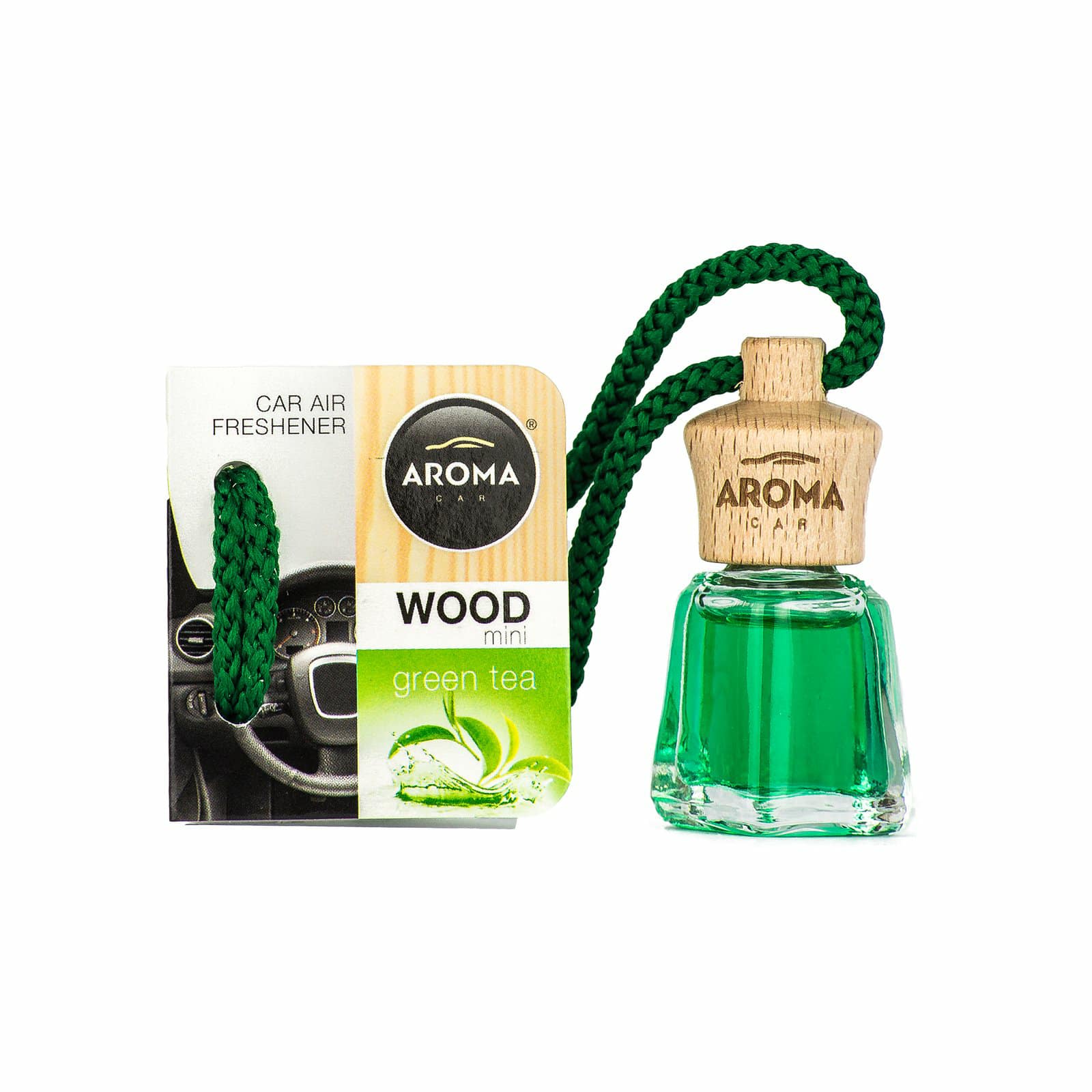 Tinh dầu treo Aroma Car Wood Mini 4ml Green Tea