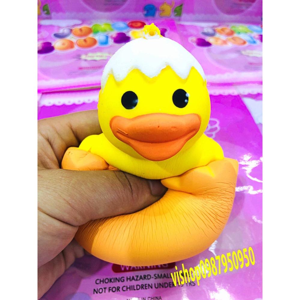 Squishy Lớn JUMBO Hình VỊT CON NỞ qua quả trứng Đồ Chơi Xốp Giảm Stress Hình mềm mịn dễ Thương đàn hồi Cho Bé