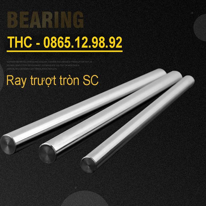 Thanh ray trượt tròn SC25 dài 1 mét đường kính 25mm