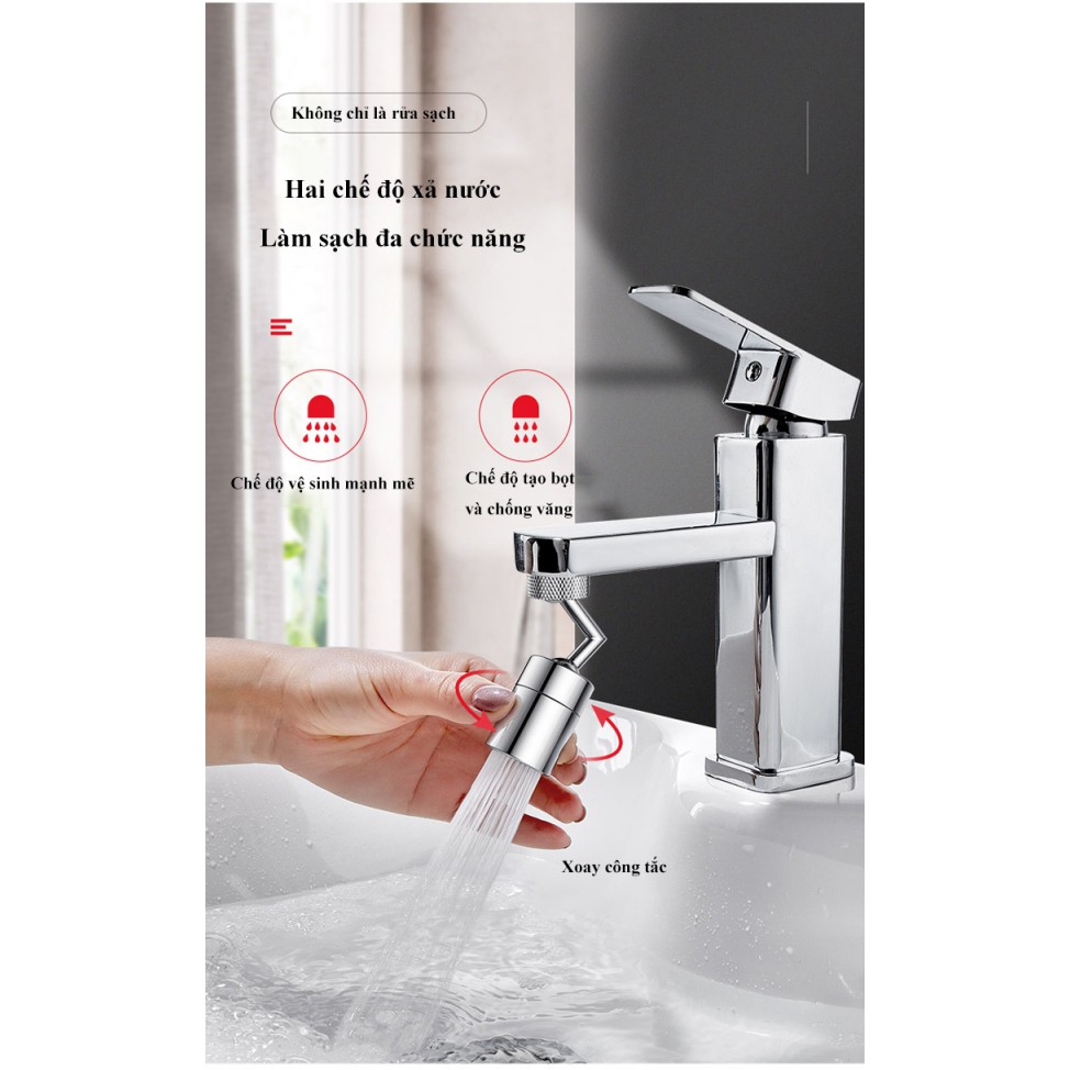 Đầu vòi nước chống tia nước bắn cho nhà bếp và nhà tắm inox