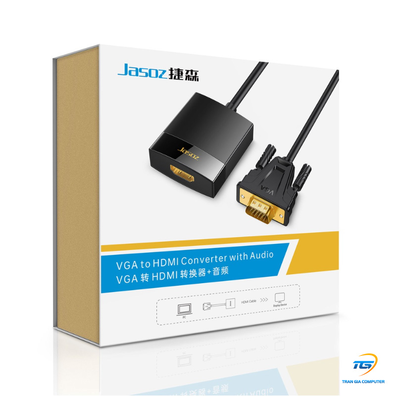 Bộ Chuyển Đổi VGA Sang HDMI JASOZ G115T-G119 - Hàng chính hãng