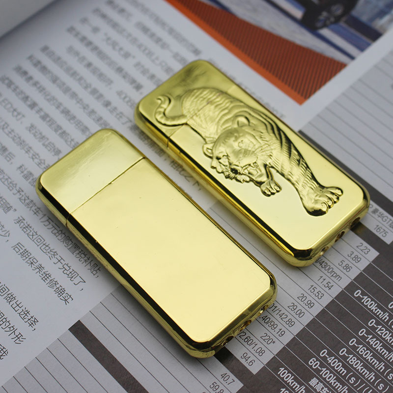 Hột Quẹt Gaz Đá Hình Cọp Vàng Cọp Bạc - Xài ga