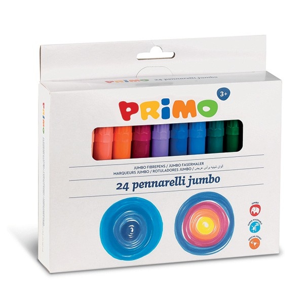 Hộp 24 bút lông Jumbo PRIMO 604JUMBO24