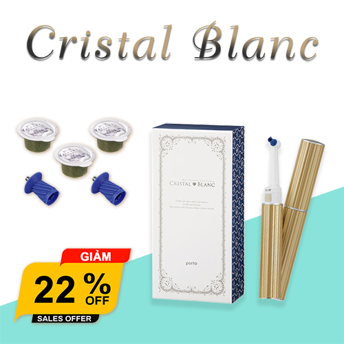 Máy Làm Trắng Răng Cristal Blanc Nhật Bản