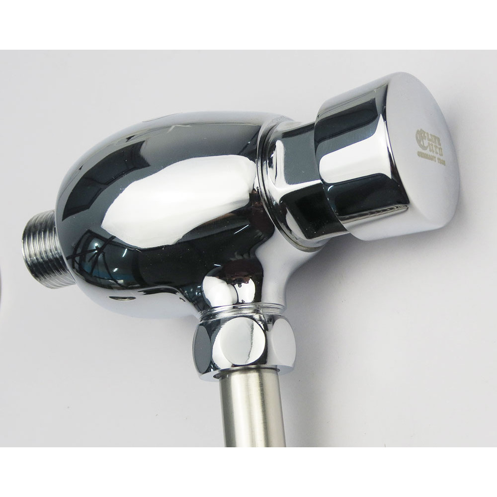 Van xả tiểu nhấn nam, chất liệu Đồng mạ Chrome Eurolife EL-XT140 (Trắng bạc)