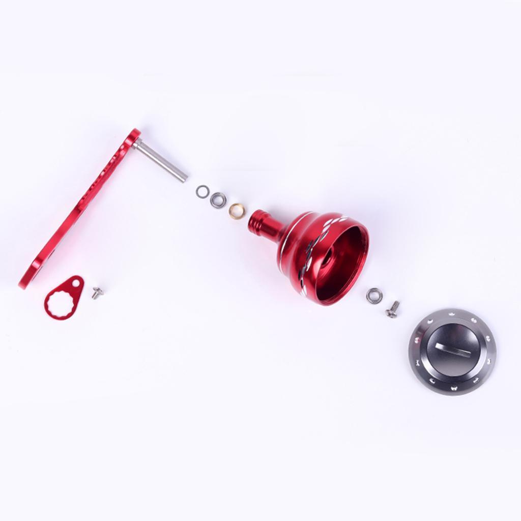 CNC Aluminum Alloy Single Fishing Reel Handle Knob Reel Replacement Handle Grip